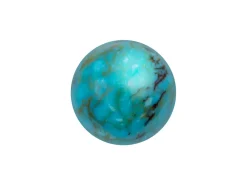 Chinese Turquoise Matrix, Round Cabochon 10mm
