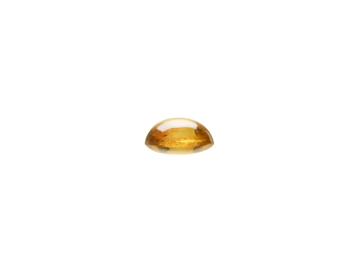 Citrine, Round Cabochon, 4mm