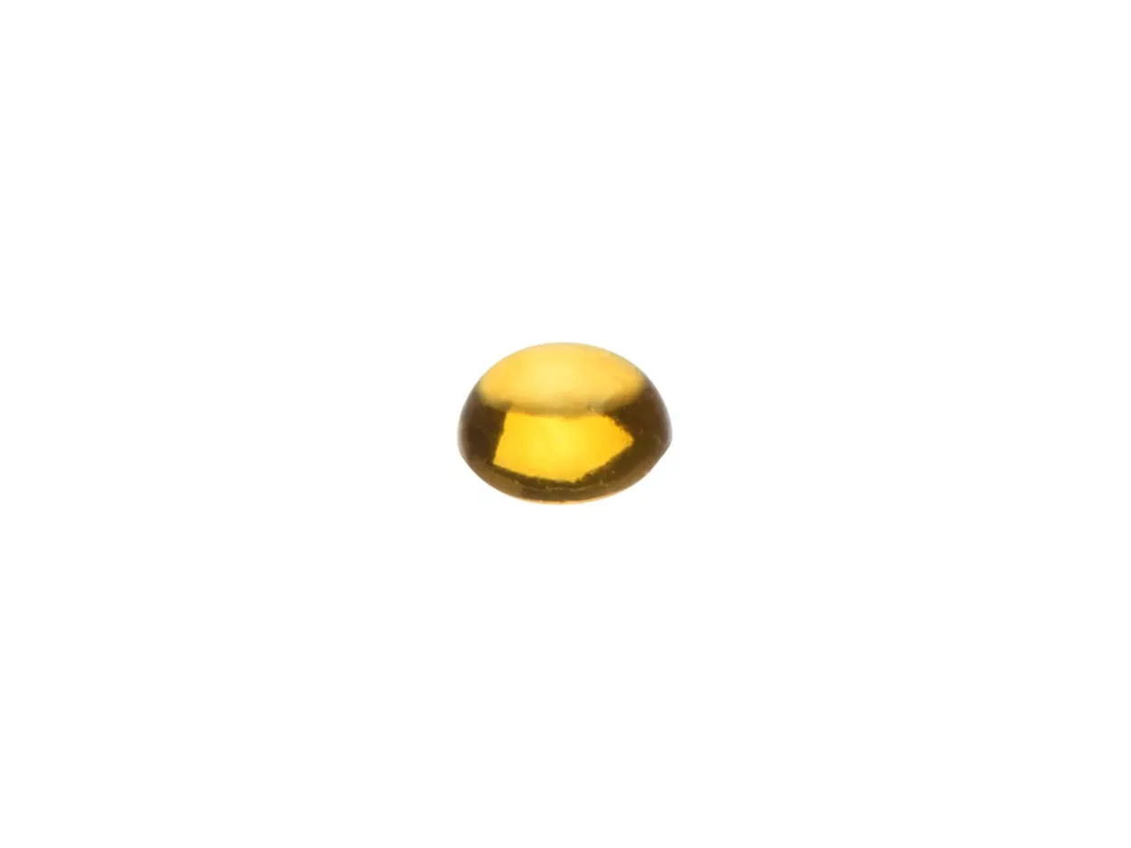 Citrine, Round Cabochon, 4mm