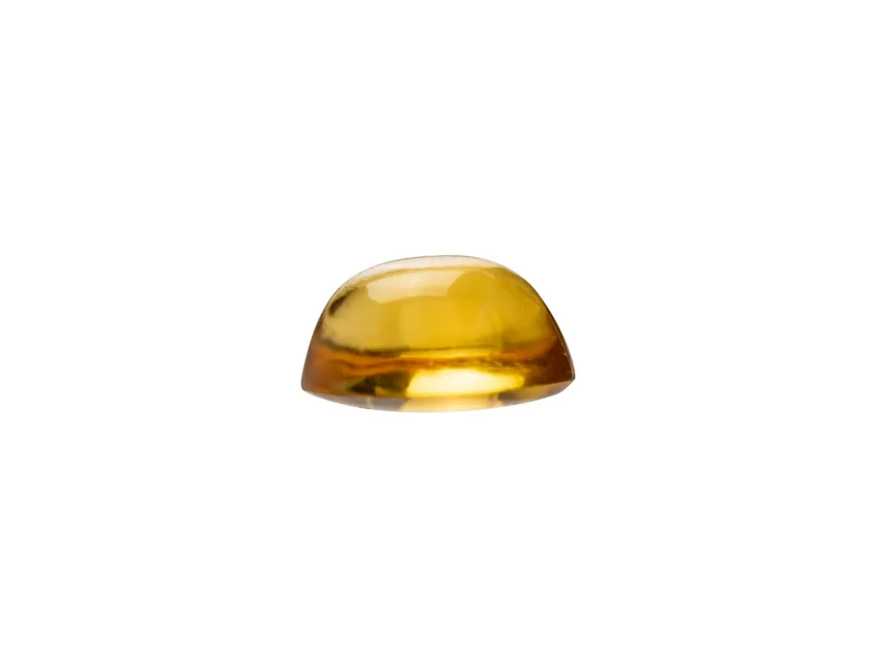Citrine, Round Cabochon, 3mm