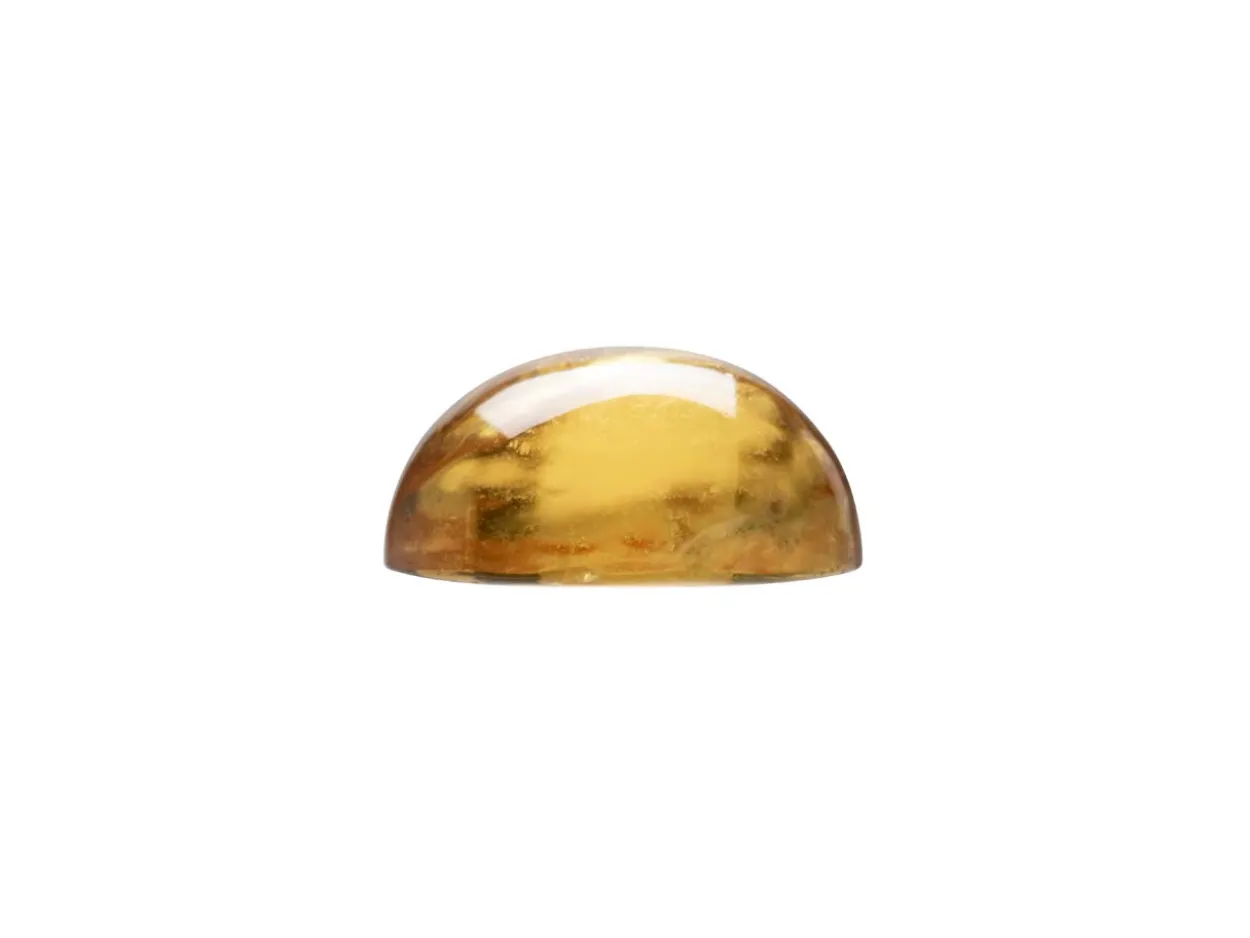 Citrine, Round Cabochon, 8mm