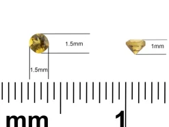 Citrine, Round, 1.5mm