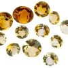 Citrine, Round, 3mm+ Mixed Sizes, Pack of 12