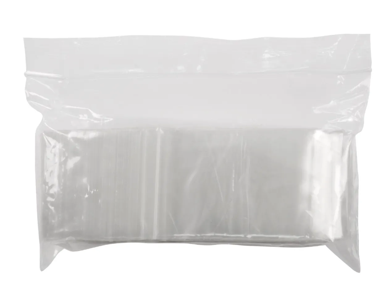 Clear Plastic Bags Extra Small 35x60mm Resealable Pack of 100
