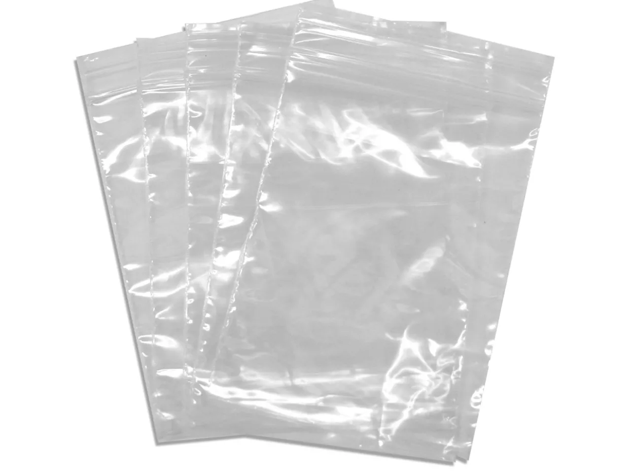 Clear Plastic Bags Small 60x60mm Resealable Pack of 100