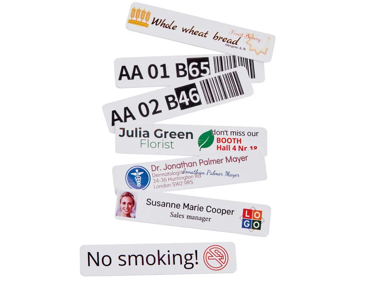 COLOP e-mark go PVC Adhesive Signage, 80mm X 18mm, Pack of 50