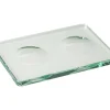 COLORIT 2 Hole Glass Mixing Plate