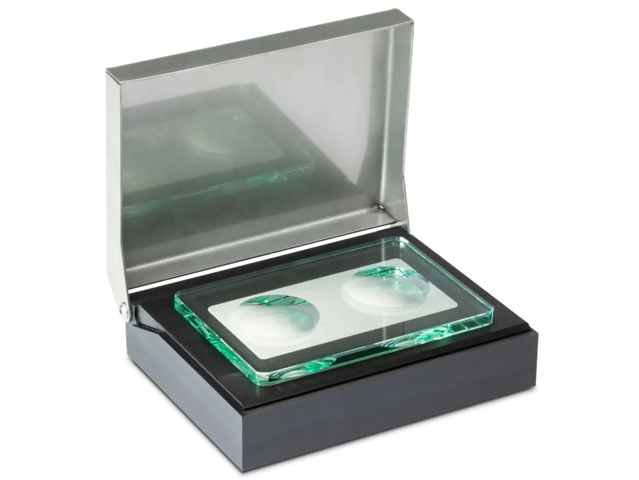 COLORIT 2 Hole Glass Mixing Plate