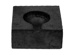 Compressed Hard Charcoal Block With Crucible Channel