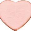 Copper Blanks Heart Pack of 6 12.7mm X 1mm