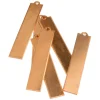 Copper Blanks Long Rectangle Tag Pack of 6 40mm X 8mm