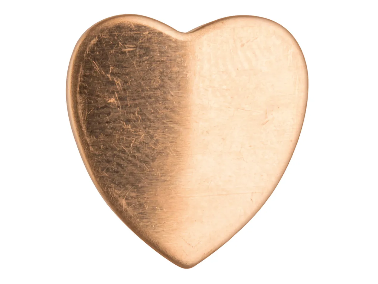 Copper Blanks Medium Heart Pack of 6 18mm