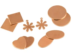 Copper Blanks Mixed Set, Basic Shapes Mix