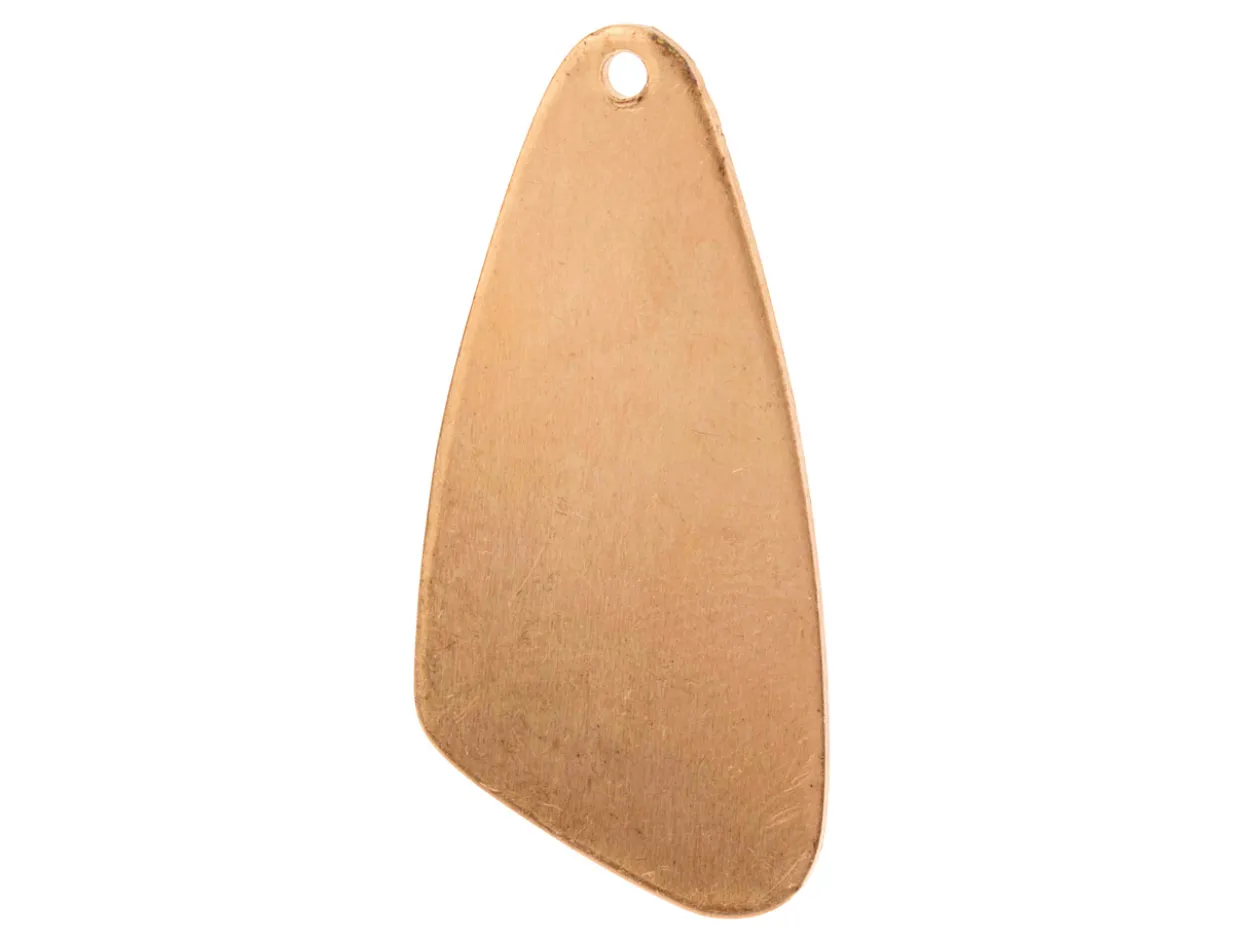 Copper Blanks Off Centre Drop Pack of 6 39mm X 19mm
