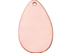Copper Blanks Oval Drop Pack of 6 16mm X 34mm X 1mm
