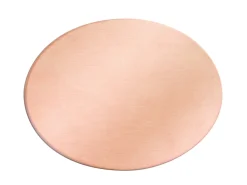 Copper Oval Blanks, 36.0mm X 27.0mm X 0.9mm, Pack of 6