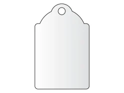 Cotton Jewellery Tags Pack of 200 14mm X 25mm