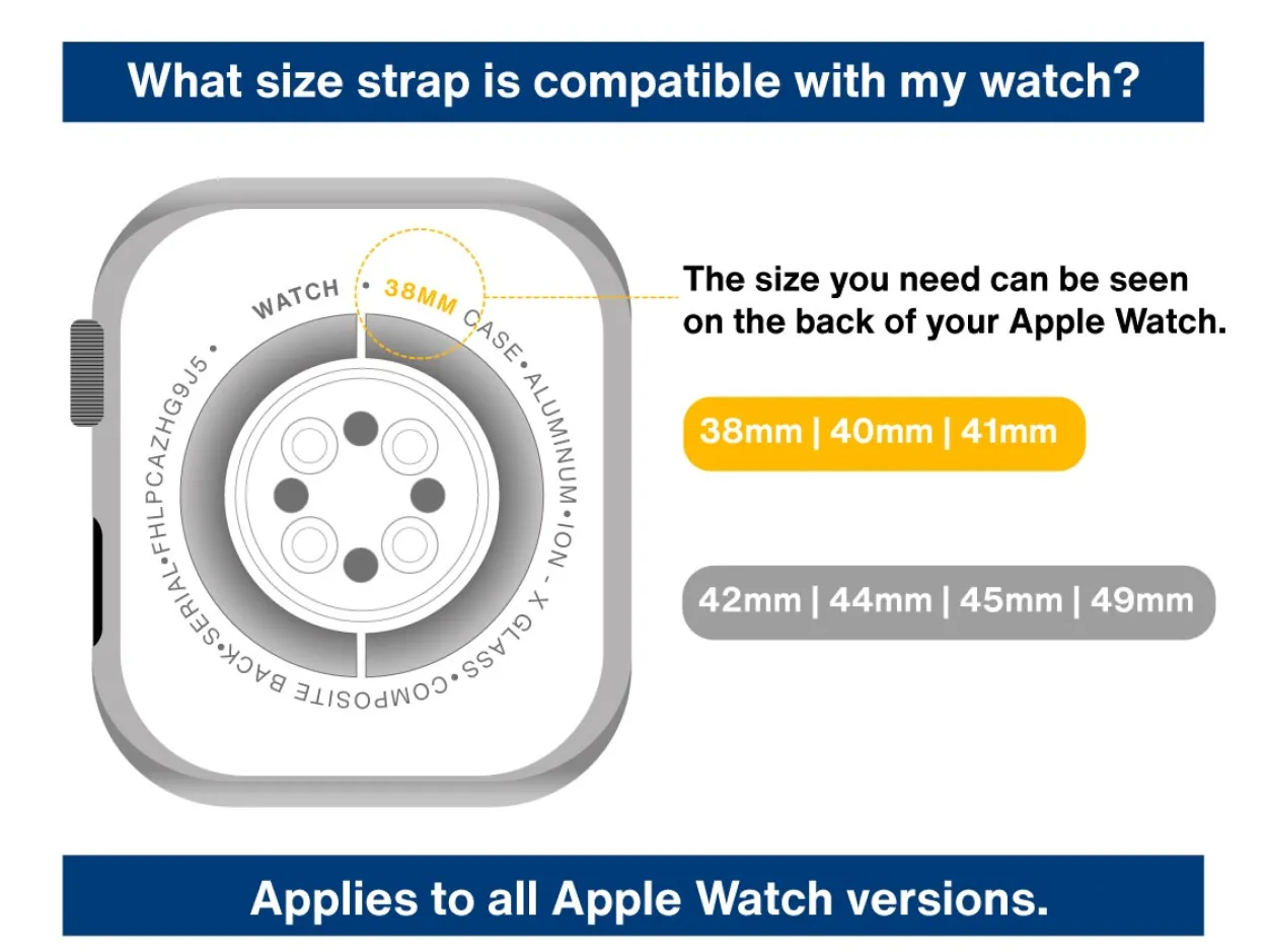 Cream Fabric Strap For Apple Watch, Compatible With 38/40/41mm Models
