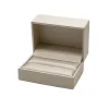 Cream Satin Double Ring Box