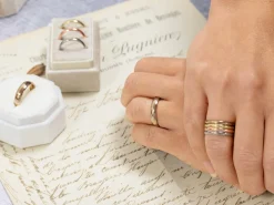 18ct Hazelnut Gold Court Wedding Ring 3.0mm, Size N, 3.9g Medium-weight, Hallmarked, Wall Thickness 1.67mm, 100% Recycled Gold