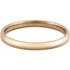18ct Hazelnut Gold Court Wedding Ring 2.5mm, Size M, 3.4g Medium-weight, Hallmarked, Wall Thickness 1.64mm, 100% Recycled Gold