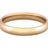 18ct Hazelnut Gold Court Wedding Ring 3.0mm, Size M, 3.9g Medium-weight, Hallmarked, Wall Thickness 1.70mm, 100% Recycled Gold