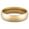 18ct Hazelnut Gold Court Wedding Ring 6.0mm, Size R, 10.5g Medium-weight, Hallmarked, Wall Thickness 2.13mm, 100% Recycled Gold