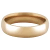 18ct Hazelnut Gold Court Wedding Ring 5.0mm, Size Y, 8.2g Medium-weight, Hallmarked, Wall Thickness 1.79mm, 100% Recycled Gold
