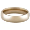 18ct Hazelnut Gold Court Wedding Ring 5.0mm, Size Q, 8.2g Medium-weight, Hallmarked, Wall Thickness 1.99mm, 100% Recycled Gold