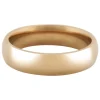 18ct Hazelnut Gold Court Wedding Ring 5.0mm, Size P, 7.1g Medium-weight, Hallmarked, Wall Thickness 1.82mm, 100% Recycled Gold