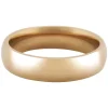 18ct Hazelnut Gold Court Wedding Ring 5.0mm, Size M, 7.1g Medium-weight, Hallmarked, Wall Thickness 1.90mm, 100% Recycled Gold