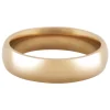 18ct Hazelnut Gold Court Wedding Ring 5.0mm, Size I, 7.1g Medium-weight, Hallmarked, Wall Thickness 2.03mm, 100% Recycled Gold