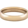 18ct Hazelnut Gold Court Wedding Ring 4.0mm, Size M, 6.0g Medium-weight, Hallmarked, Wall Thickness 1.94mm, 100% Recycled Gold