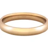 18ct Hazelnut Gold Court Wedding Ring 3.0mm, Size Q, 4.9g Medium-weight, Hallmarked, Wall Thickness 1.90mm, 100% Recycled Gold