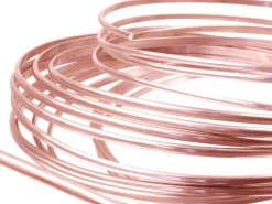 9ct Red Gold D Shape Wire 3.00mm X 2.00mm, 100% Recycled Gold