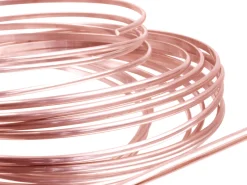 18ct Red Gold D Shape Wire 3.00mm X 2.00mm, 100% Recycled Gold