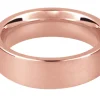 9ct Red Gold Flat Court Easy Fit Wedding Ring 5.0mm, Size X, 6.0g Medium-weight, Hallmarked, Wall Thickness 1.64mm, 100% Recycled Gold