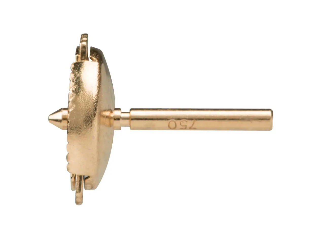 18ct Red Gold Guardian Ear Fitting Medium