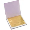 23.6ct Red Gold Leaf, 1 Book Of 25 Leaves, 80mm X 80mm, Transfer Leaf