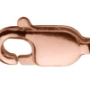 9ct Red Gold Lobster Trigger Clasp Catch Oval, 9mm