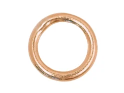 9ct Red Gold 4mm Closed Jump Ring Pack of 4, 4.0mm X 0.6mm
