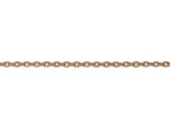 9ct Red Gold 0.8mm Diamond Cut Oval Belcher Chain 20