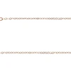 9ct Red Gold 1.1mm Flat Filed Oval Trace Chain 18"/45cm Unhallmarked