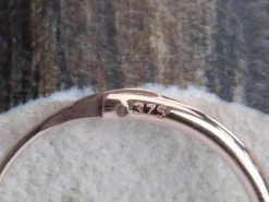 9ct Red Gold 11.0mm Hinged Sleeper Superlight Hoop, 100% Recycled Gold