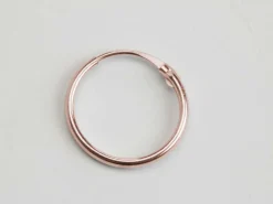 9ct Red Gold 11.0mm Hinged Sleeper Superlight Hoop, 100% Recycled Gold