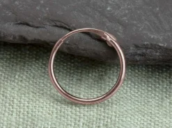 9ct Red Gold 11.0mm Hinged Sleeper Superlight Hoop, 100% Recycled Gold