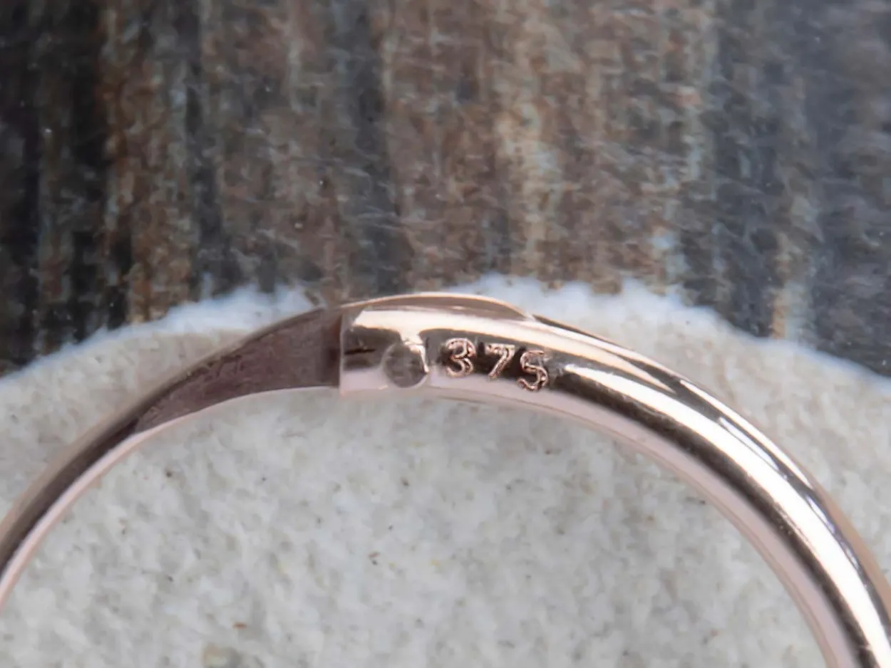 9ct Red Gold 11.0mm Hinged Sleeper Superlight Hoop Earrings, Pack Of 2, 100% Recyled Gold