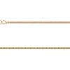 9ct Red Gold 1.3mm Round Curb Chain 16"/45cm Hallmarked
