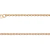 9ct Red Gold 2.0mm Trace Chain 18"/45cm Hallmarked