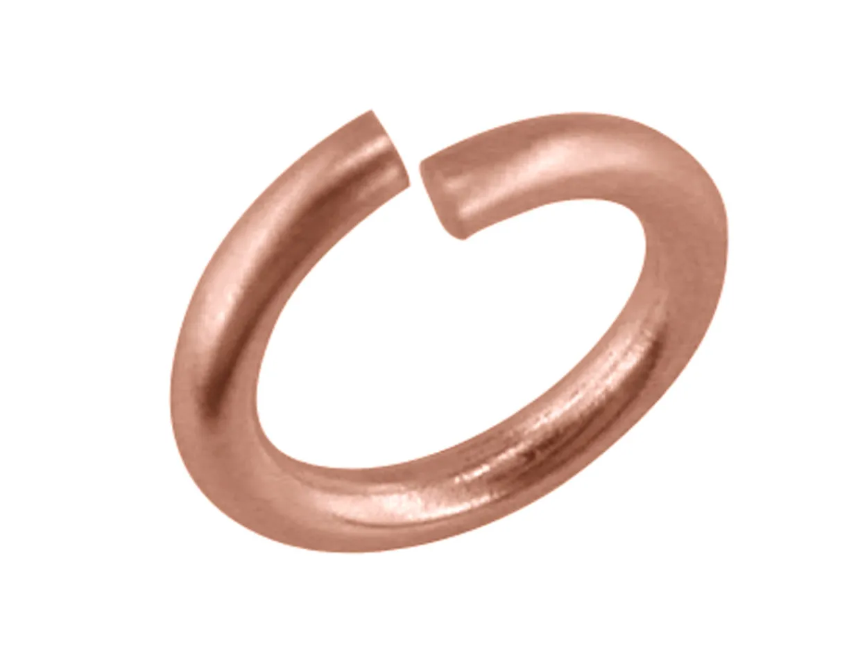 9ct Red Gold Open Jump Ring Heavy 5mm 100% Recycled Gold